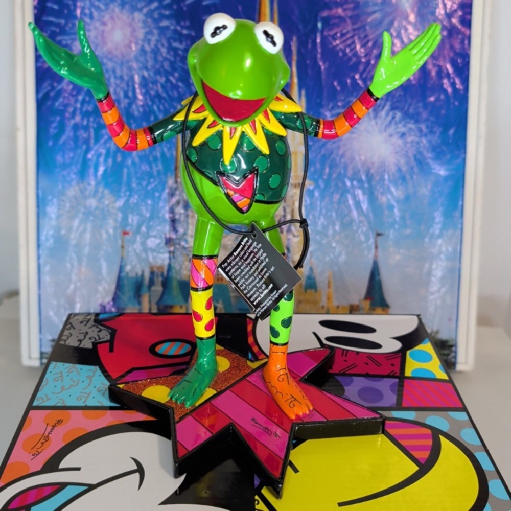 Disney parks Britto muppets Kermit the frog pop art figure NEW